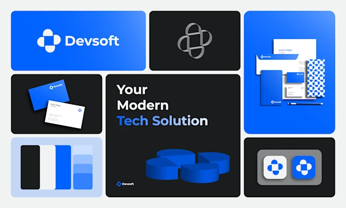 Modern Tech Logo Pack — Tailored Branding for SaaS, AI, and Startup Businesses
